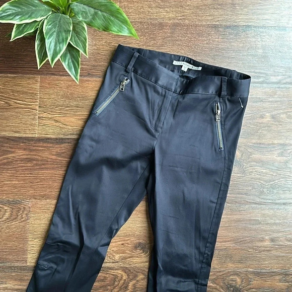 Veronica Beard Ash Dark Navy Skinny Pants | Veronica Beard Zipper Pants - Picture 4 of 16